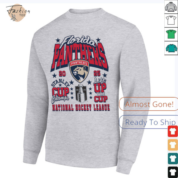 Florida Panthers 2025 Stanley Cup Champions Lift the Cup T Shirt