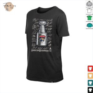 Florida Panthers 2025 Stanley Cup Champions Signature Roster T Shirt