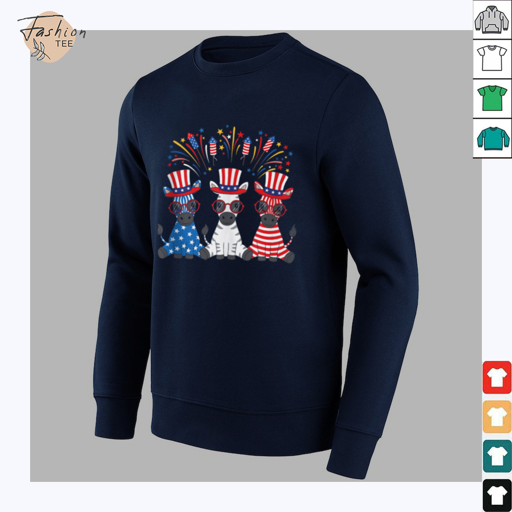 Funny Fireworks Zebra American USA Flag 4th of July Tank Top Funny Fireworks Zebra American USA Flag 4th of July Tank Top