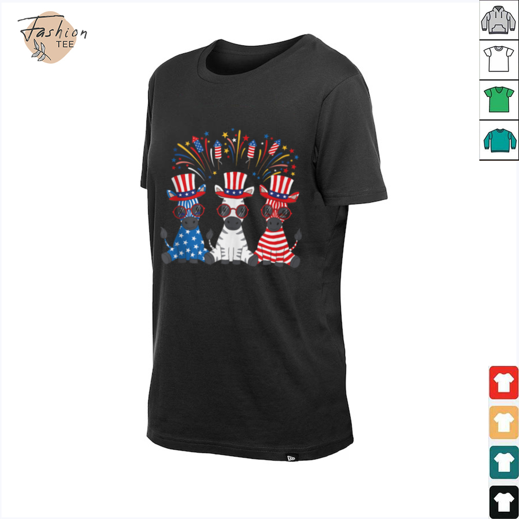 Funny Fireworks Zebra American USA Flag 4th of July Tank Top Funny Fireworks Zebra American USA Flag 4th of July Tank Top