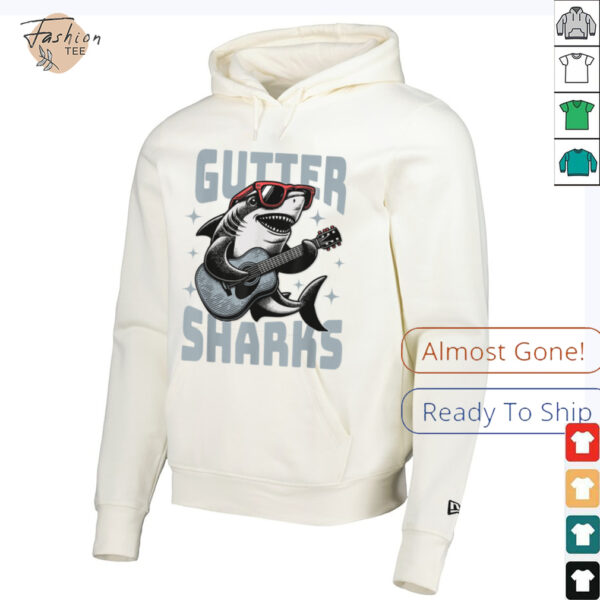 Funny Shark Playing Guitar With Sunglasses T Shirt