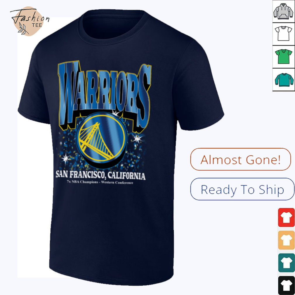 Golden State Warriors Champion Flashbulb ’47 Foundation T Shirt - Front View
