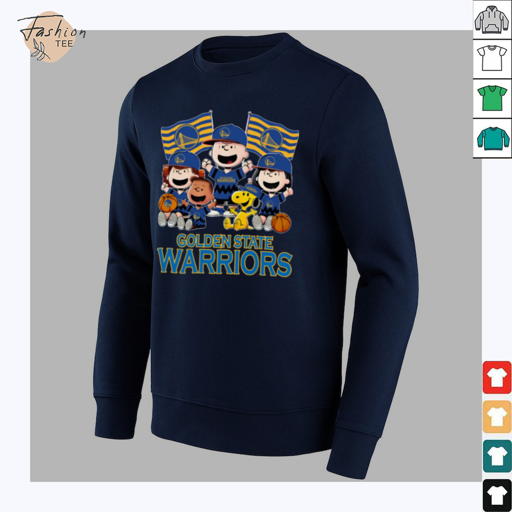 Golden State Warriors Snoopy And Friends T Shirt - Back View