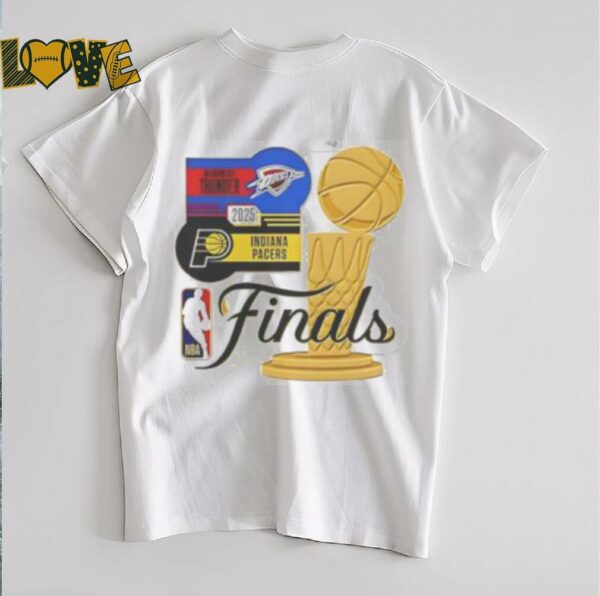 Good Indiana Pacers Vs Oklahoma City Thunder WinCraft NBA Finals Matchup 2025 Trophy T Shirt
