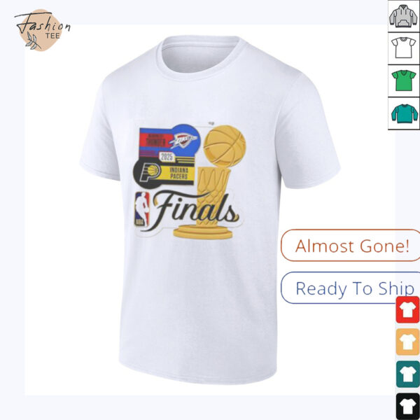 Good Indiana Pacers Vs Oklahoma City Thunder WinCraft NBA Finals Matchup 2025 Trophy T Shirt