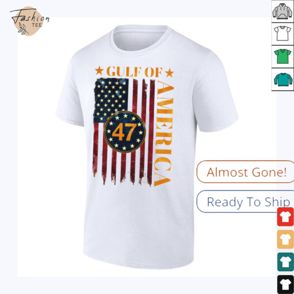 Gulf of America American Flag Long Sleeve T Shirt