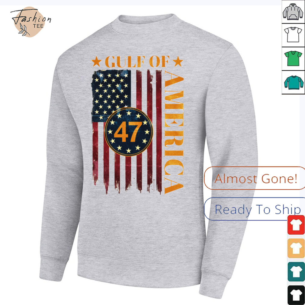 Gulf of America American Flag Long Sleeve T Shirt Gulf of America American Flag Long Sleeve T Shirt