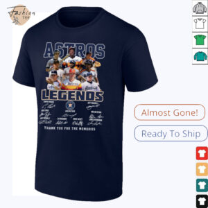 Houston Astros Legends Thank You For The Memories T Shirt