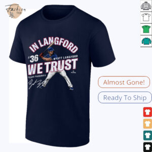 In Langford We Trust Wyatt Langford Texas Baseball MLBPA T Shirt
