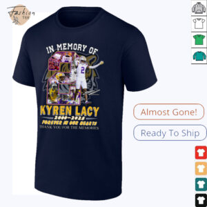 In Memory Of Kyren Lacy 2000 2025 Forever In Our Hearts Thank You For The Memories T Shirt