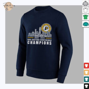 Indiana Pacers 2024 2025 Eastern Conference Champions Skyline NBA shirt