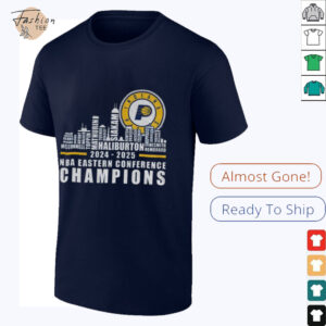 Indiana Pacers 2024 2025 Eastern Conference Champions Skyline NBA shirt