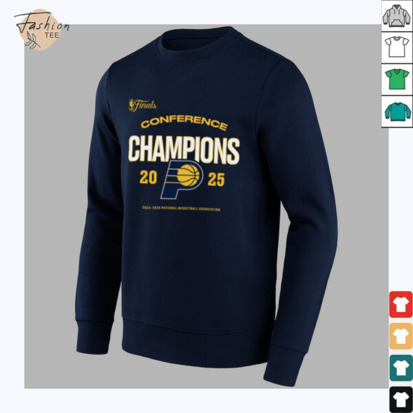 Indiana Pacers 2025 Eastern Conference Champions Roster T Shirt Fanatics Buzzer Beater Edition