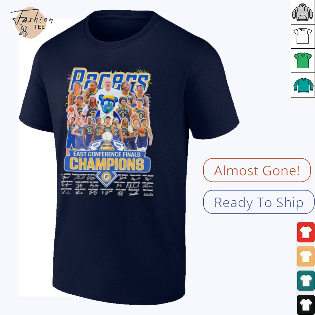 Indiana Pacers Eastern Conference Finals Champions signatures shirt Indiana Pacers Eastern Conference Finals Champions signatures shirt