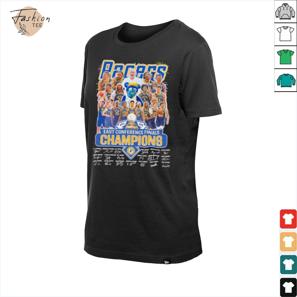 Indiana Pacers Eastern Conference Finals Champions signatures shirt Indiana Pacers Eastern Conference Finals Champions signatures shirt