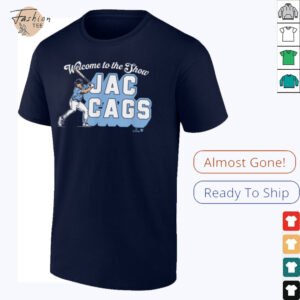 Jac Caglianone Welcome to The Show Jac Cags KC Baseball T Shirt