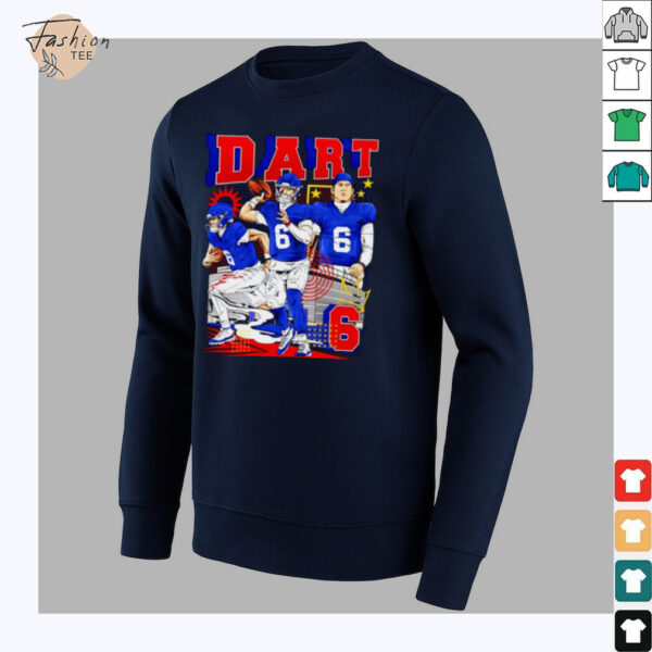 Jaxson Dart No.06 New York Giants football 2025 graphic shirt