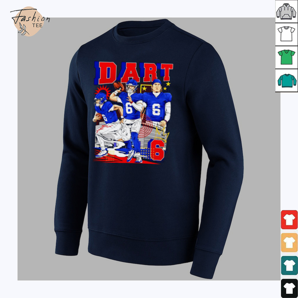 Jaxson Dart No.06 New York Giants football 2025 graphic shirt Jaxson Dart No.06 New York Giants football 2025 graphic shirt
