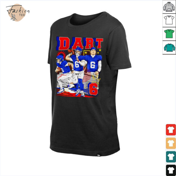 Jaxson Dart No.06 New York Giants football 2025 graphic shirt