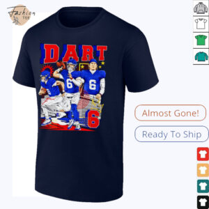 Jaxson Dart No.06 New York Giants football 2025 graphic shirt
