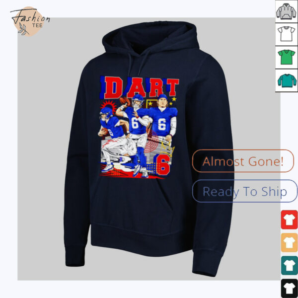Jaxson Dart No.06 New York Giants football 2025 graphic shirt