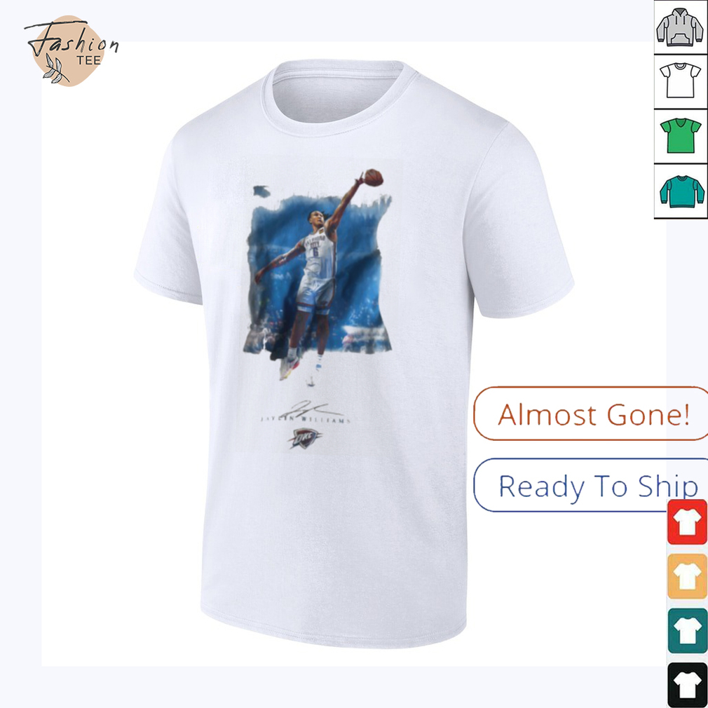 Jaylin Williams Oklahoma City Knicks basketball signature shirt Jaylin Williams Oklahoma City Knicks basketball signature shirt