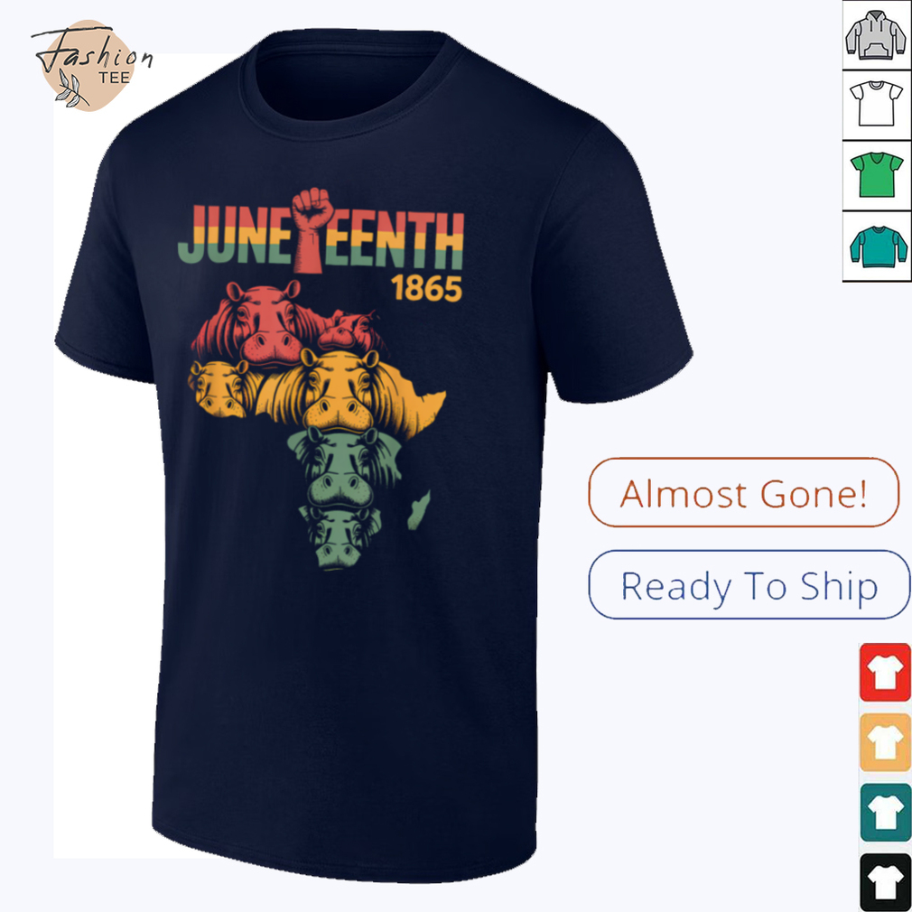 Juneteenth Hippo Black African June 19th Men Women Kids T Shirt Juneteenth Hippo Black African June 19th Men Women Kids T Shirt