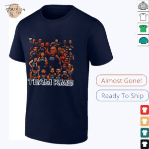 KMS NBA Basketball all team players cartoon shirt