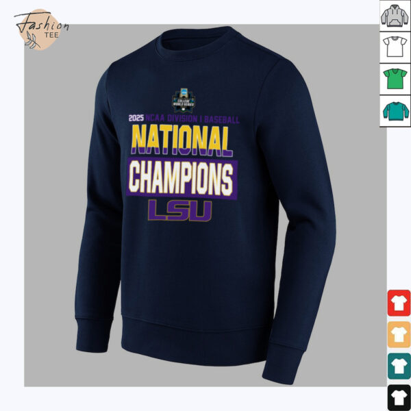 LSU Tigers NCAA Baseball 2025 Champions Locker Room T Shirt Men’s College World Series Winner