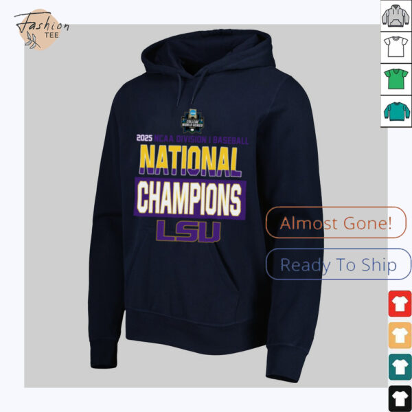 LSU Tigers NCAA Baseball 2025 Champions Locker Room T Shirt Men’s College World Series Winner