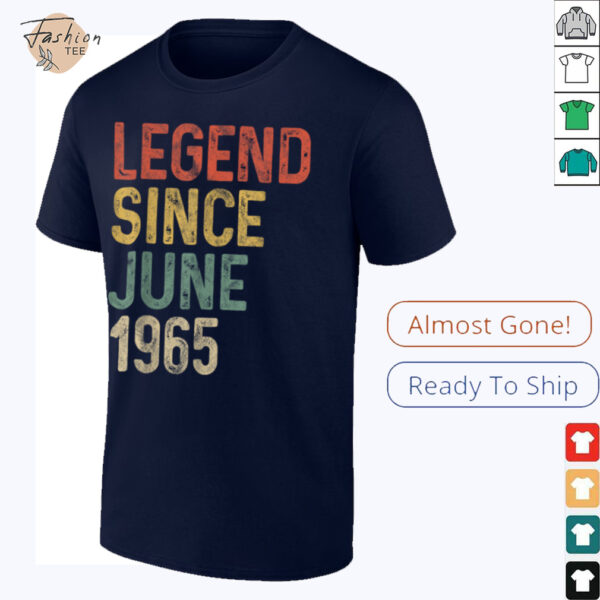 Legend 1965 60th Birthday Gifts for Men Women 60 Year Old T Shirt