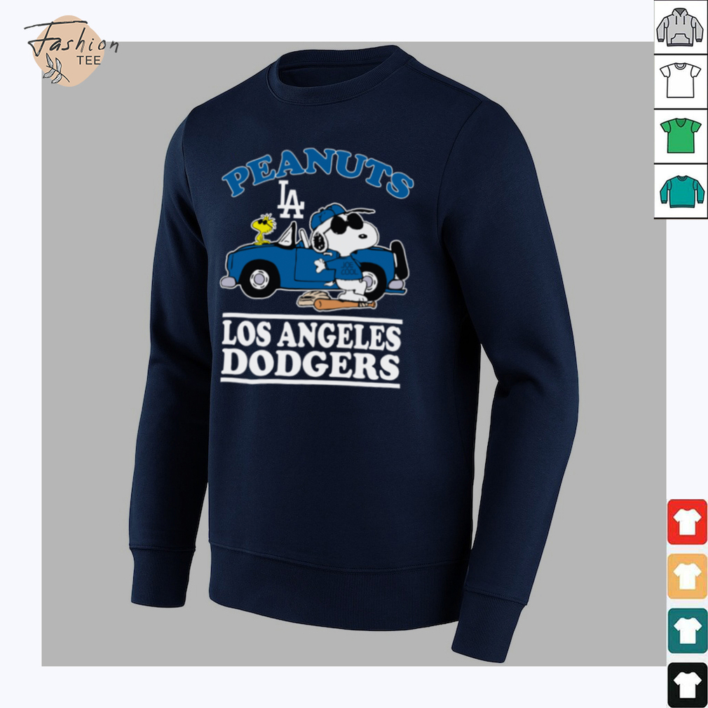 Los Angeles Dodgers Peanuts Snoopy Shirt - Back View