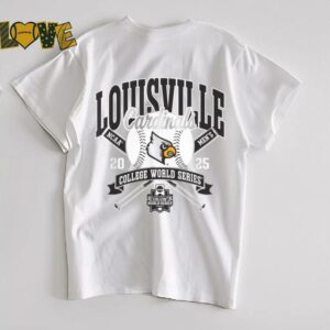 Louisville Cardinals College World Series 2025 Baseball Red T Shirt
