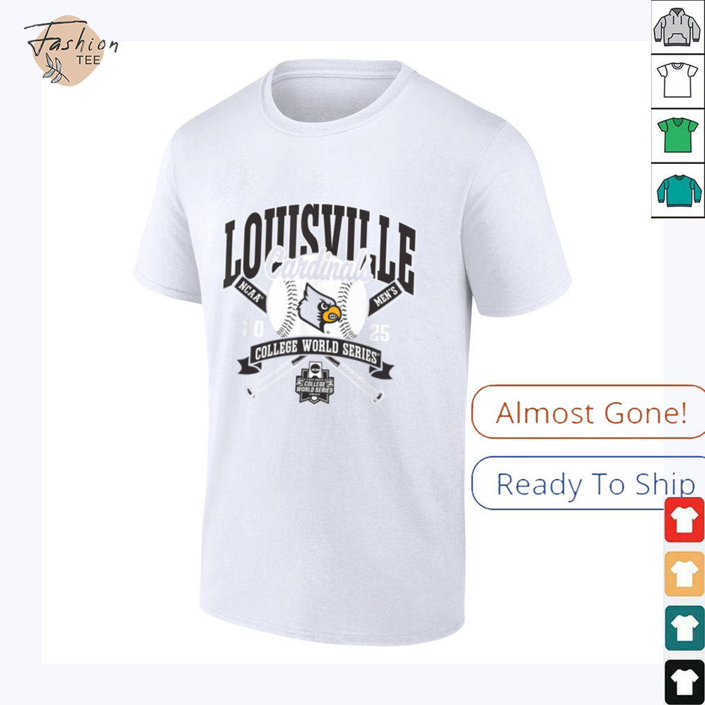 Louisville Cardinals College World Series 2025 Baseball Red T Shirt Louisville Cardinals College World Series 2025 Baseball Red T Shirt