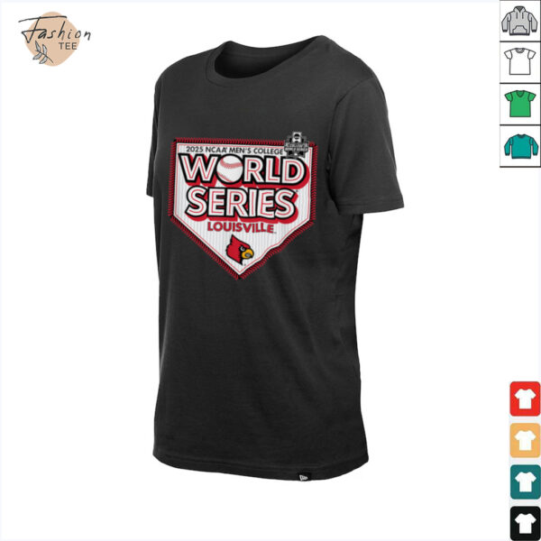 Louisville Cardinals MCWS 2025 College World Series Gray T Shirt