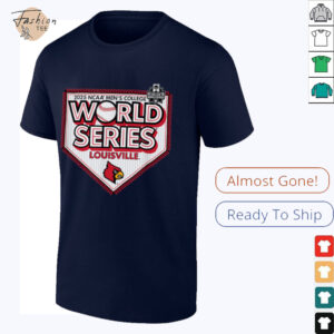 Louisville Cardinals MCWS 2025 College World Series Gray T Shirt