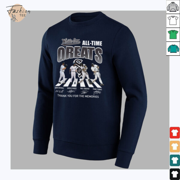 MLB Chicago White Sox All Time Greats Signature Thank You For The Memories T Shirt