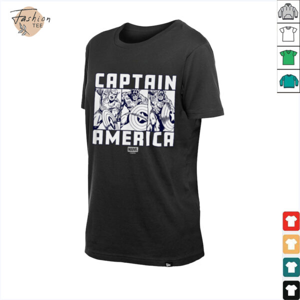 Marvel   Captain America in Action Tri Panel T Shirt