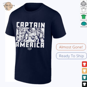 Marvel Captain America in Action Tri Panel T Shirt