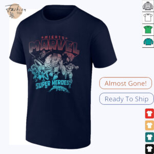 Marvel Comics Retro Classic 4th Of July Mighty Super Heroes T Shirt