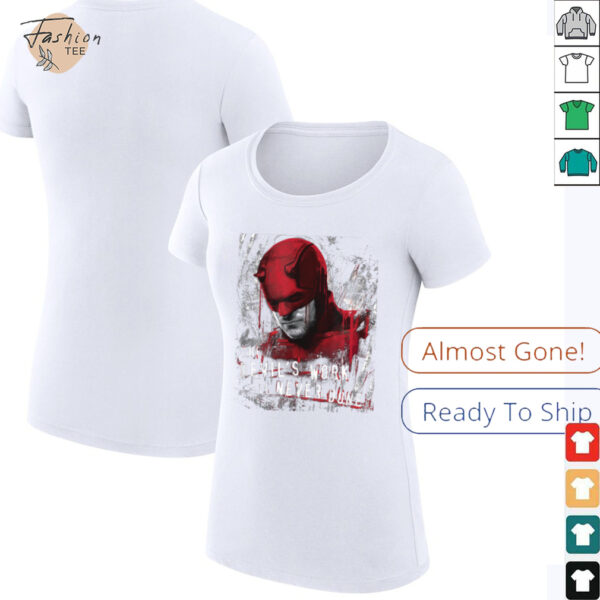 Marvel Daredevil Born Again The Devil’s Work Is Never Done T Shirt
