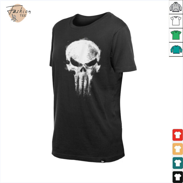 Marvel Daredevil Born Again The Punisher Grunge Style Skull T Shirt
