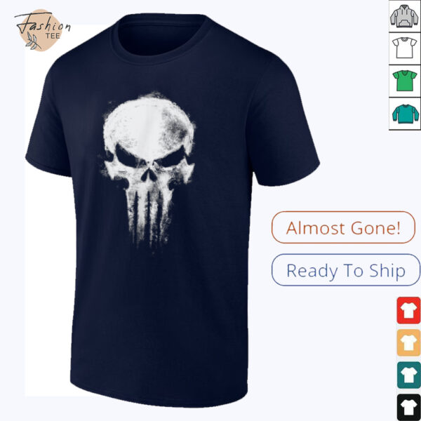 Marvel Daredevil Born Again The Punisher Grunge Style Skull T Shirt