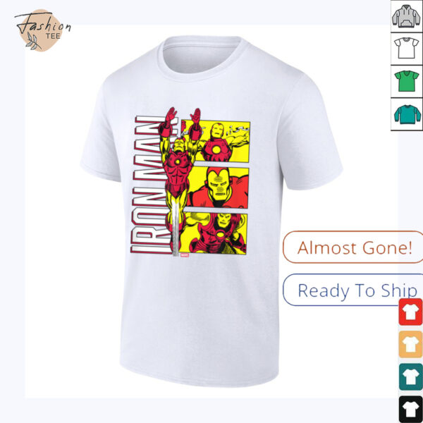 Marvel   Iron Man Stylized Grid T Shirt