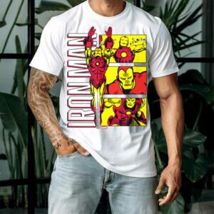 Marvel Iron Man Stylized Grid T Shirt