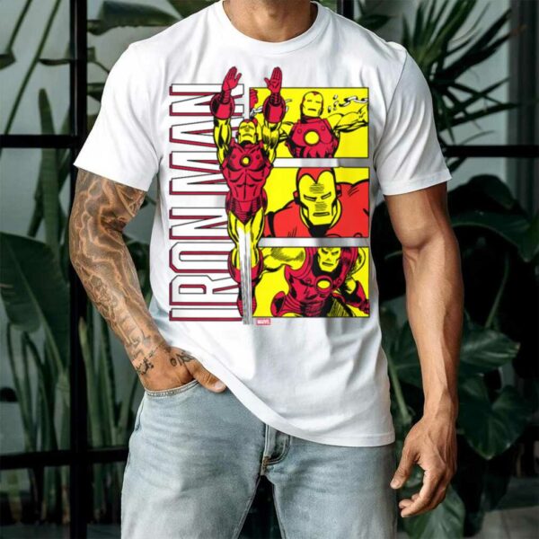 Marvel   Iron Man Stylized Grid T Shirt