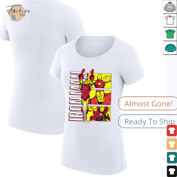 Marvel   Iron Man Stylized Grid T Shirt