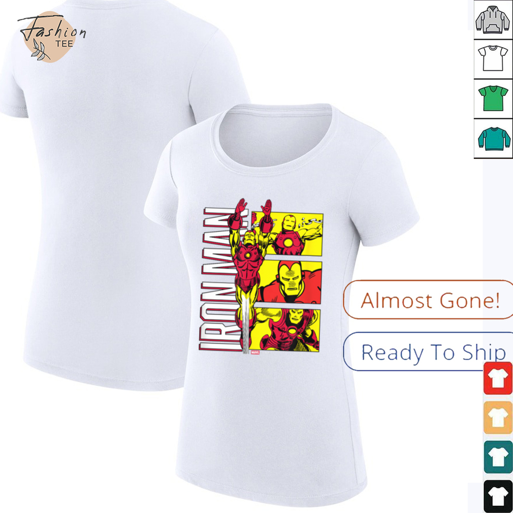 Marvel Iron Man Stylized Grid T Shirt - Lifestyle Shot