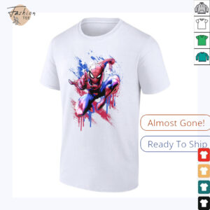 Marvel Spider Man 4th Of July Spider Man Americana Drip T Shirt