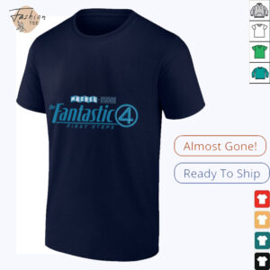Marvel The Fantastic Four_ First Steps Official Movie Logo T Shirt